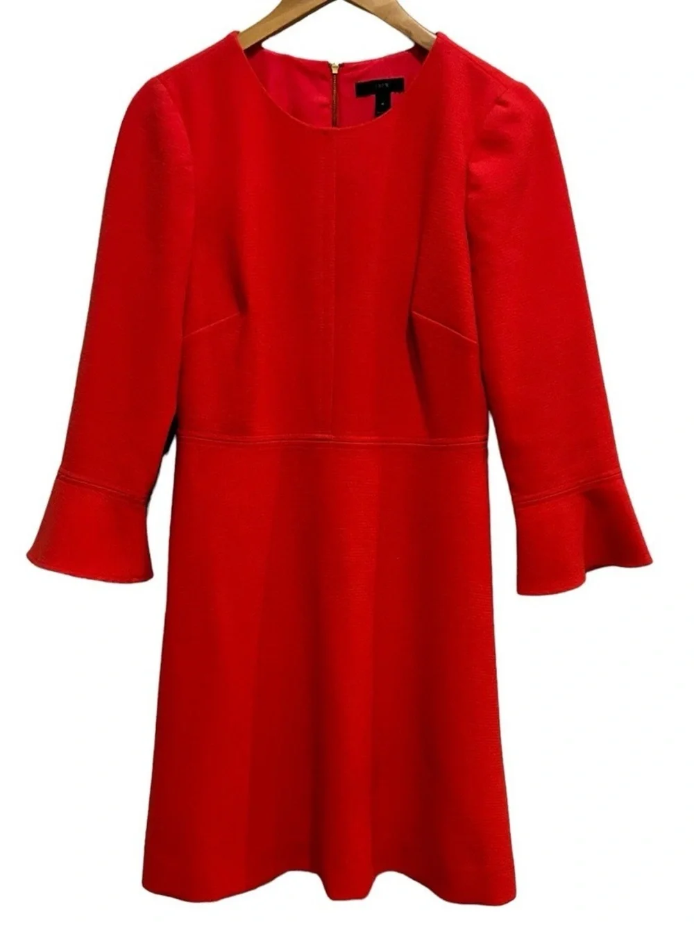 J.Crew Red Bell Sleeve Dress NWT Size 0 Petite